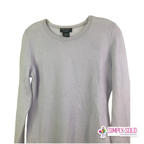 Lord And Taylor Cashmere Women's Sweater Crew Neck Pullover Long Sleeve Sz M - Picture 2 of 6